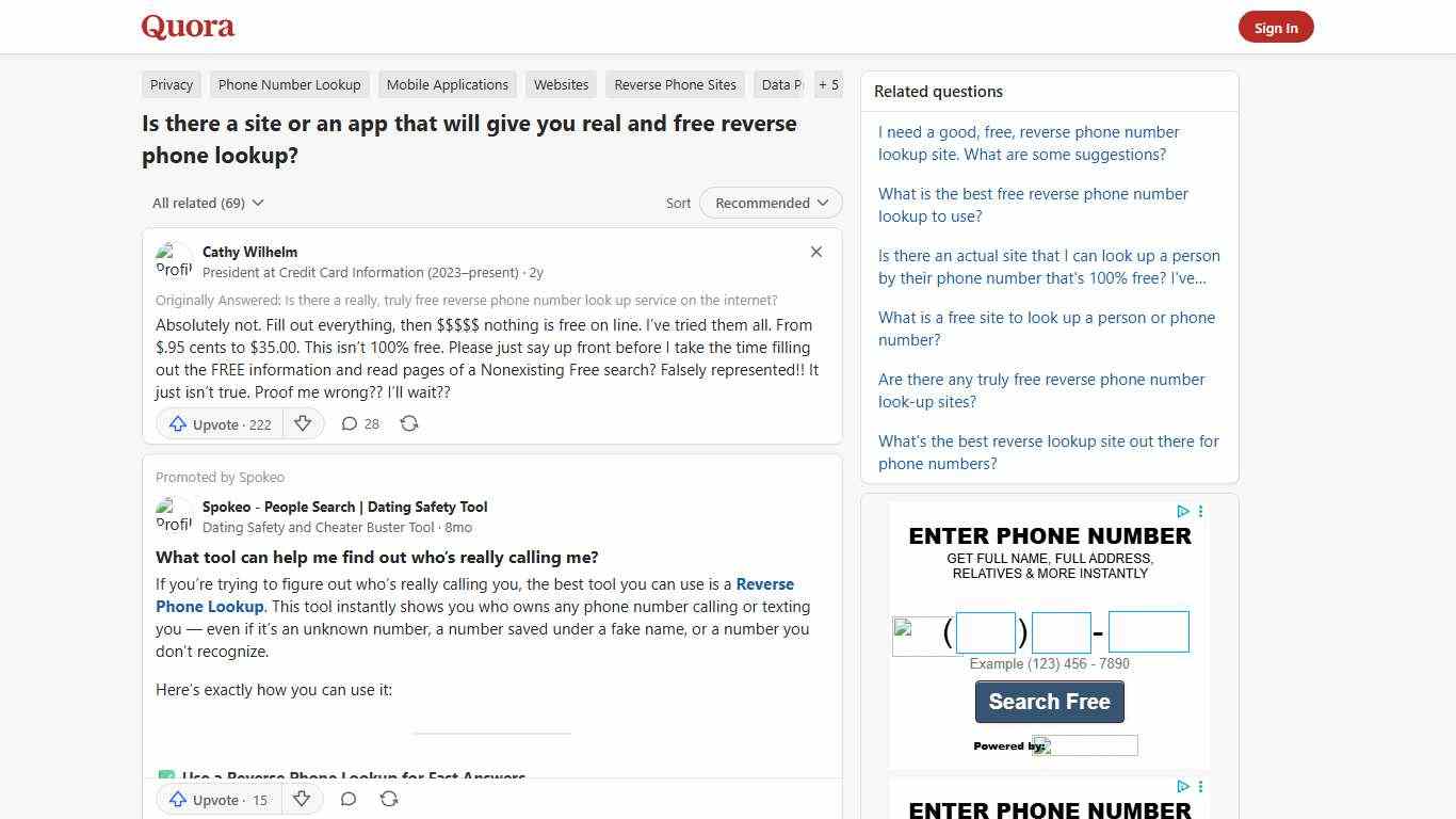 Is there a site or an app that will give you real and free reverse phone lookup? - Quora
